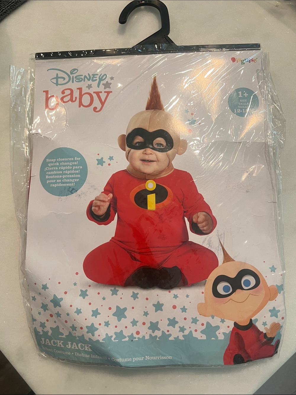 New Disney Baby Jack-Jack Red Infant Superhero Costume